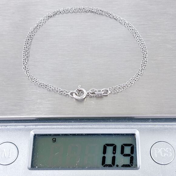 Vintage Sterling Silver 925 Cable Link Chain Necklace 18" - Picture 3 of 3